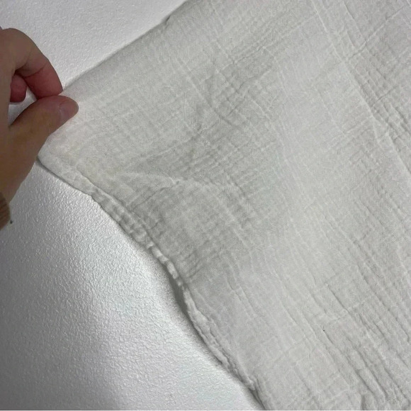 Bobi Revolve White Short Sleeve Cotton Blouse Tunic Size Small - Picture 4 of 5